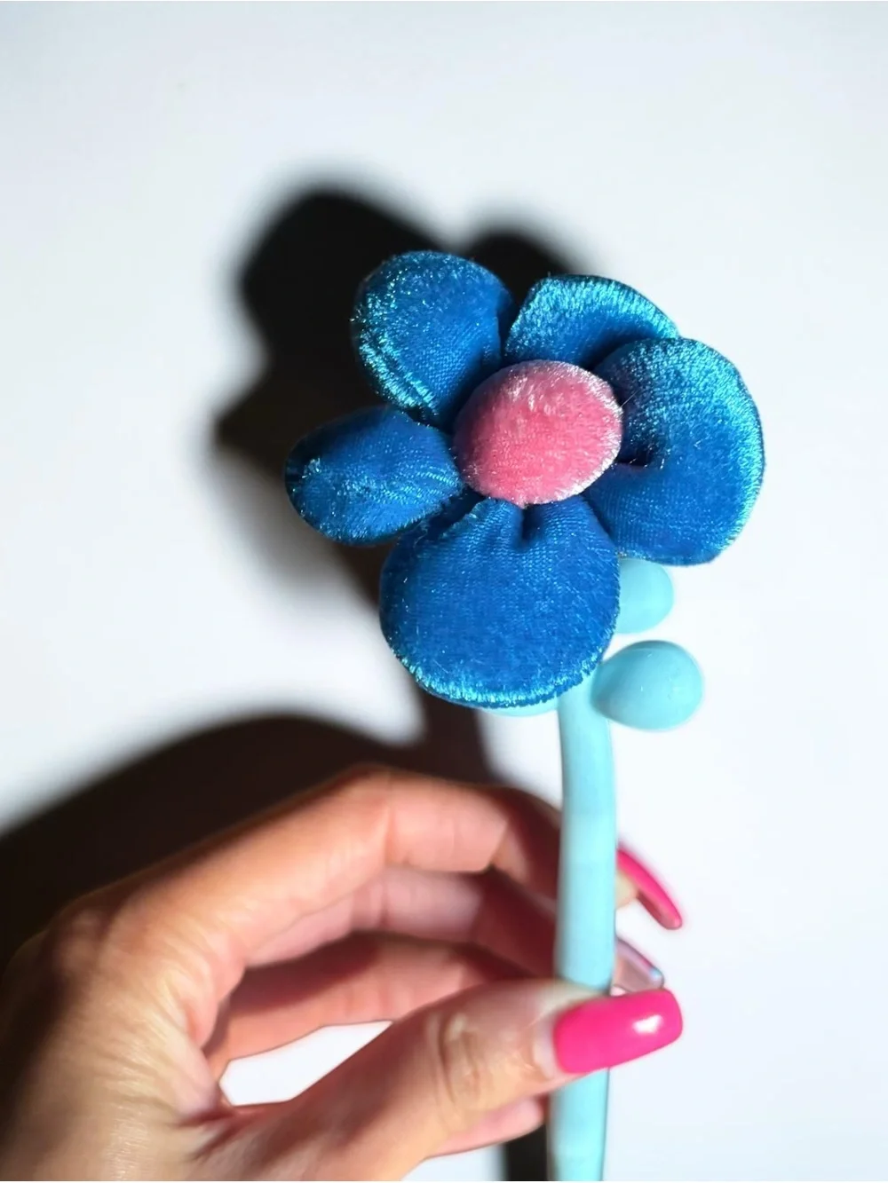 Pink My Melody Mini Spiral Notebook with Blue Flower Pen